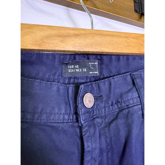 ZARA Man Side Stripe Pants Size 36 (EUR 46) Slim Fit - Picture 2 of 3